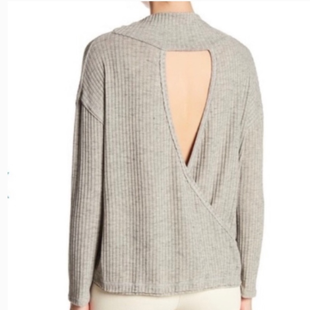 *SALE* NWOT ASTR THE LABEL Ribbed Open Back Sweater sz S